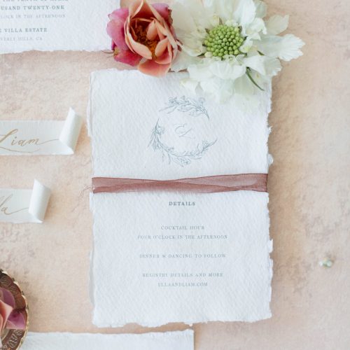 Blush Modern Romantic Wedding